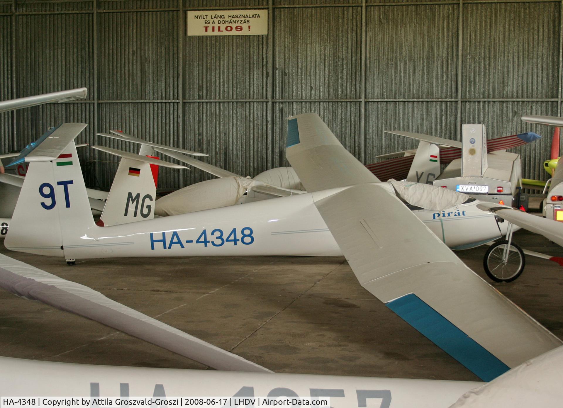 HA-4348, 1976 PZL-Bielsko SZD-30 Pirat C/N S-07.08, LHDV - Dunaujváros, Baracs-Kisapostag Airport, Hungary