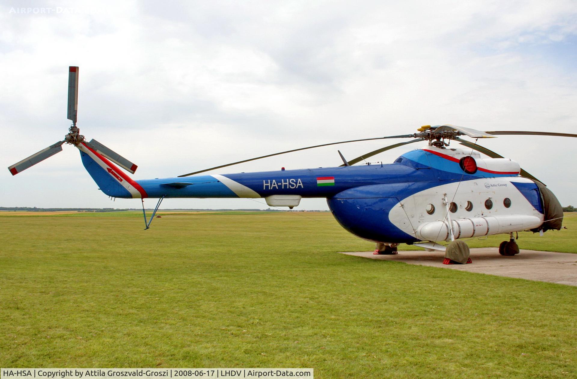HA-HSA, 1980 Mil Mi-8T C/N 7970, LHDV - Dunaujváros, Baracs-Kisapostag Airport, Hungary