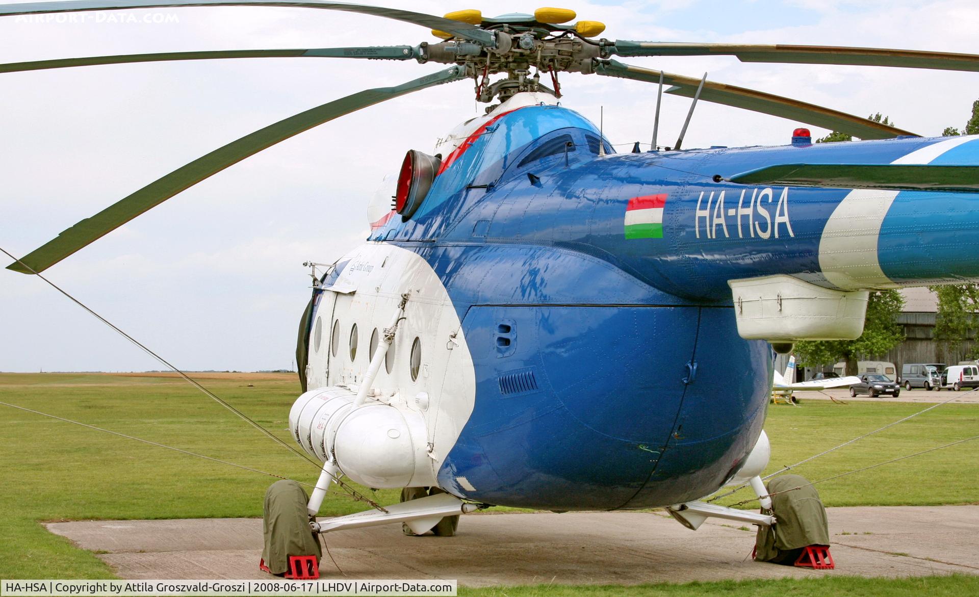 HA-HSA, 1980 Mil Mi-8T C/N 7970, LHDV - Dunaujváros, Baracs-Kisapostag Airport, Hungary