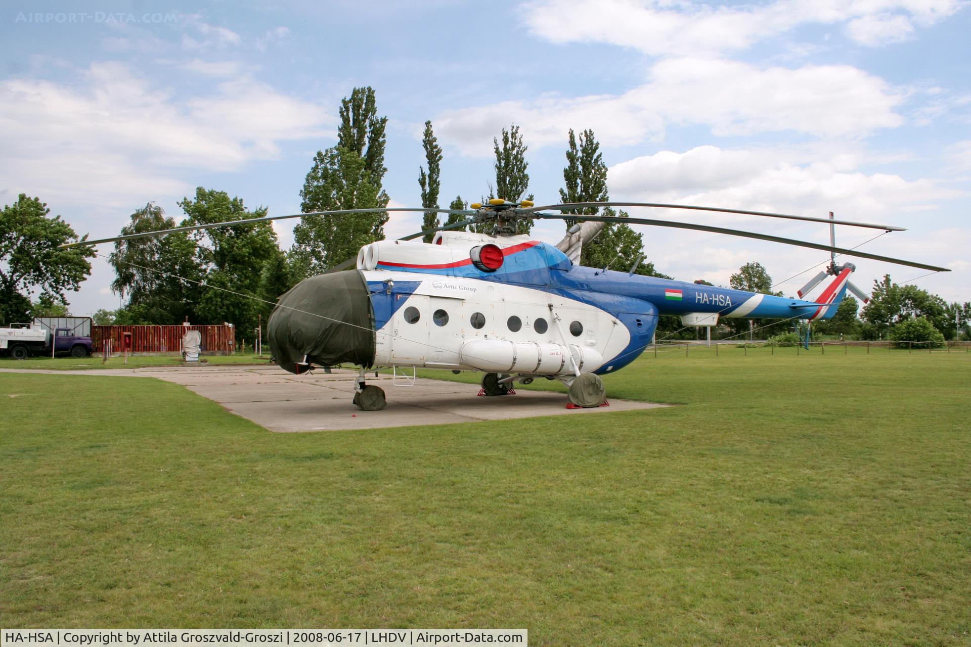 HA-HSA, 1980 Mil Mi-8T C/N 7970, LHDV - Dunaujváros, Baracs-Kisapostag Airport, Hungary