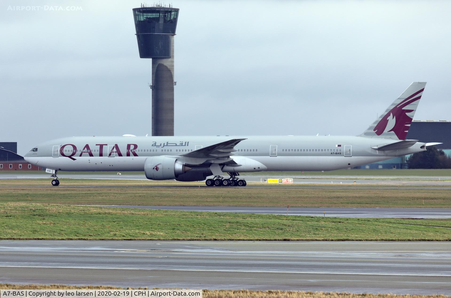 A7-BAS, 2012 Boeing 777-3DZ/ER C/N 41062, Copenhagen 19.2.2020
