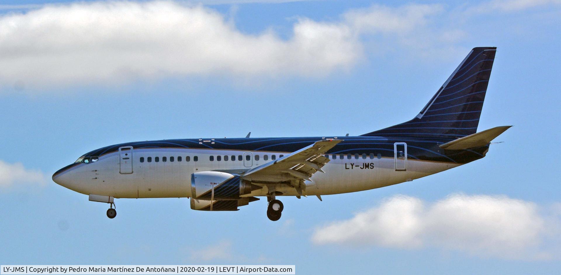 LY-JMS, 1992 Boeing 737-522 C/N 26680, Aeropuerto de Foronda - Vitoria-Gasteiz - Euskadi - España