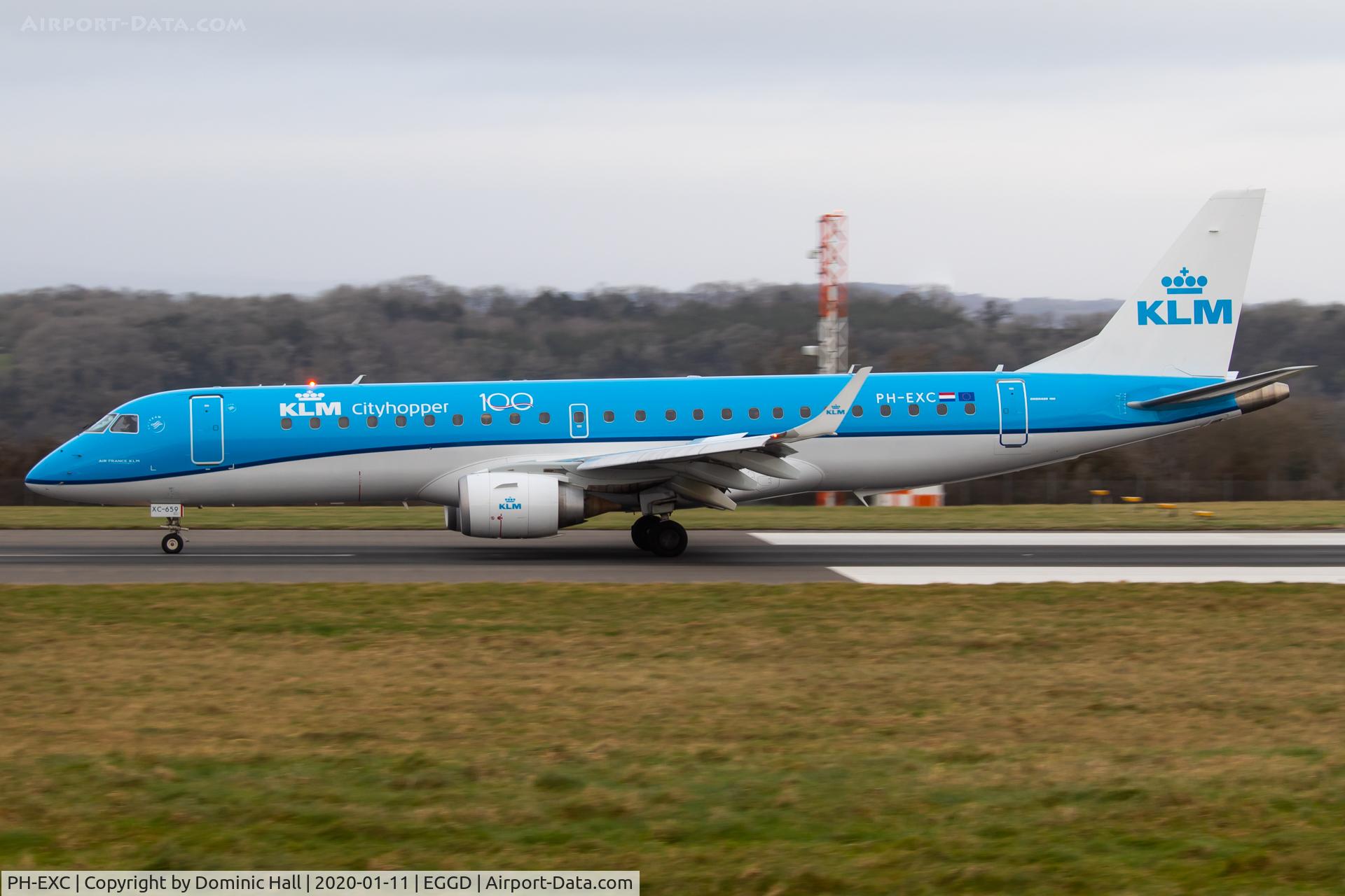 PH-EXC, 2014 Embraer 190STD (ERJ-190-100) C/N 19000659, BRS 11/01/20