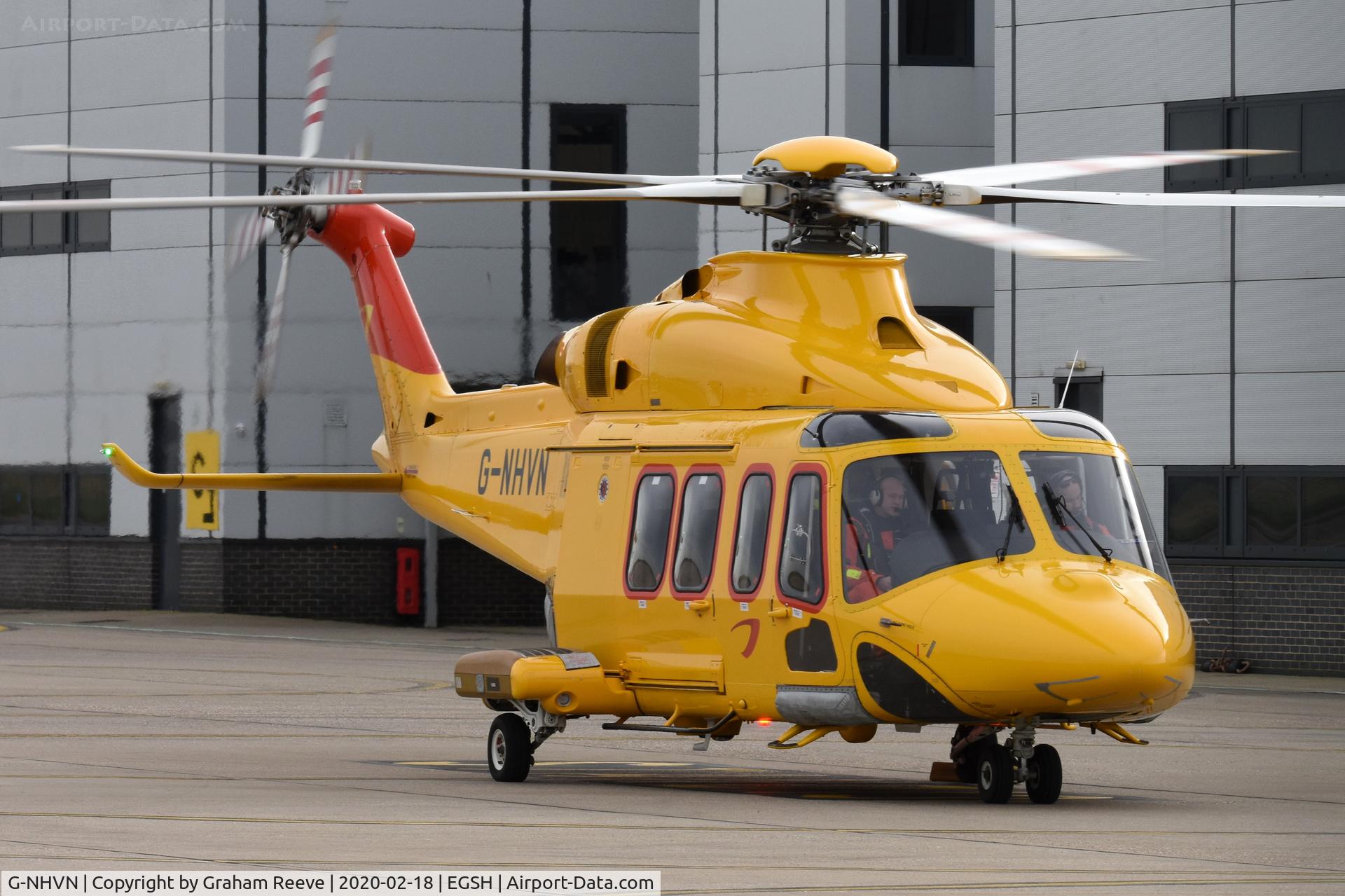 G-NHVN, 2015 AgustaWestland AW-139 C/N 31700, Parked at Norwich.