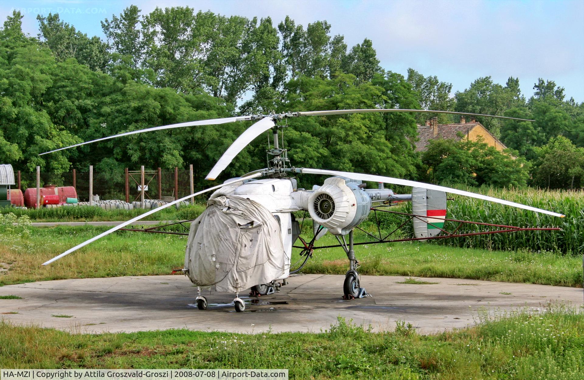 HA-MZI, 1973 Kamov Ka-26 Hoodlum C/N 7303408, Pápa-Pálháza agricultural airport and take-off field