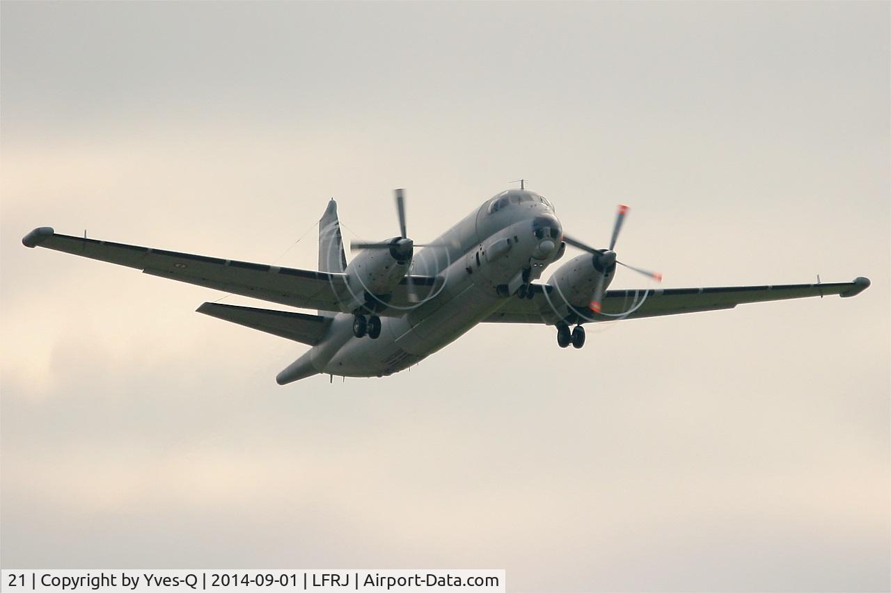 21, Dassault ATL-2 Atlantique 2 C/N 21, Dassault-Breguet Atlantique II (ATL2), Take off rwy 26, Landivisiau Naval Air Base (LFRJ)