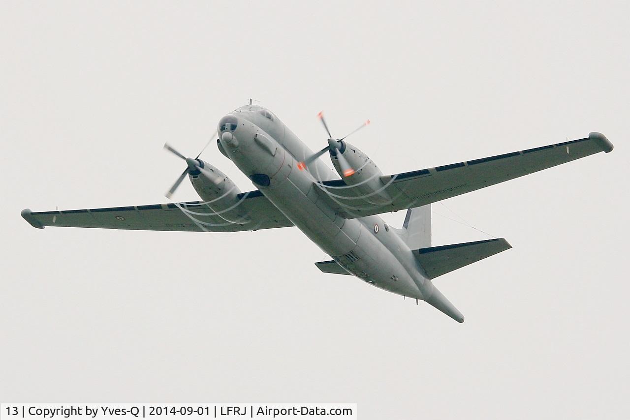 13, Dassault ATL-2 Atlantique 2 C/N 13, Dassault-Breguet Atlantique II (ATL2), Take off rwy 26, Landivisiau Naval Air Base (LFRJ)