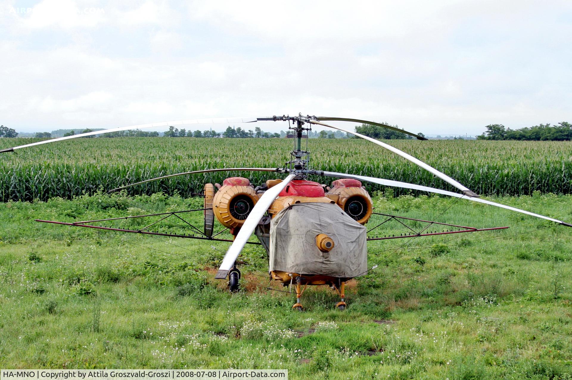HA-MNO, 1975 Kamov Ka-26 Hoodlum C/N 7505205, Pápa-Pálháza agricultural airport and take-off field