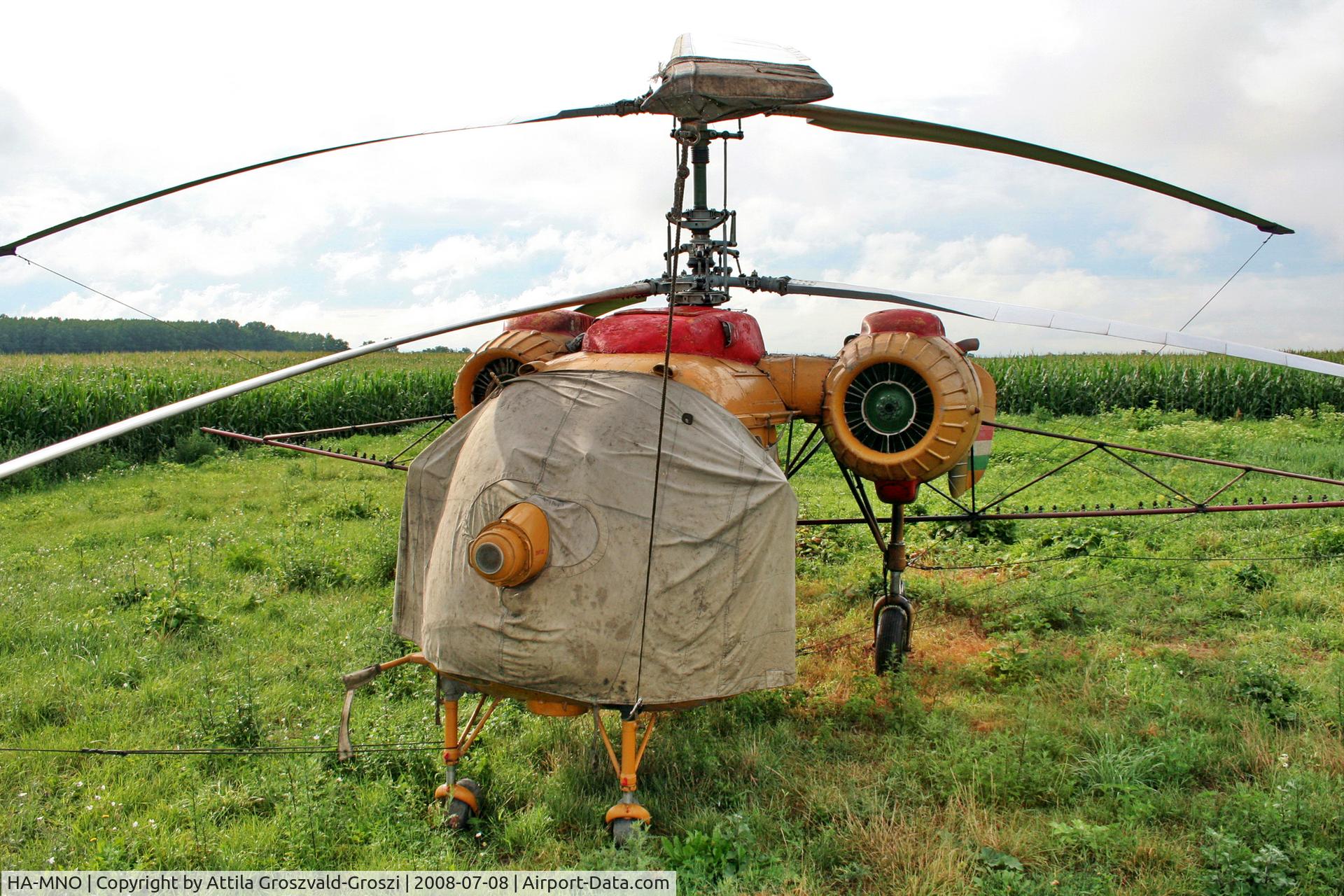 HA-MNO, 1975 Kamov Ka-26 Hoodlum C/N 7505205, Pápa-Pálháza agricultural airport and take-off field
