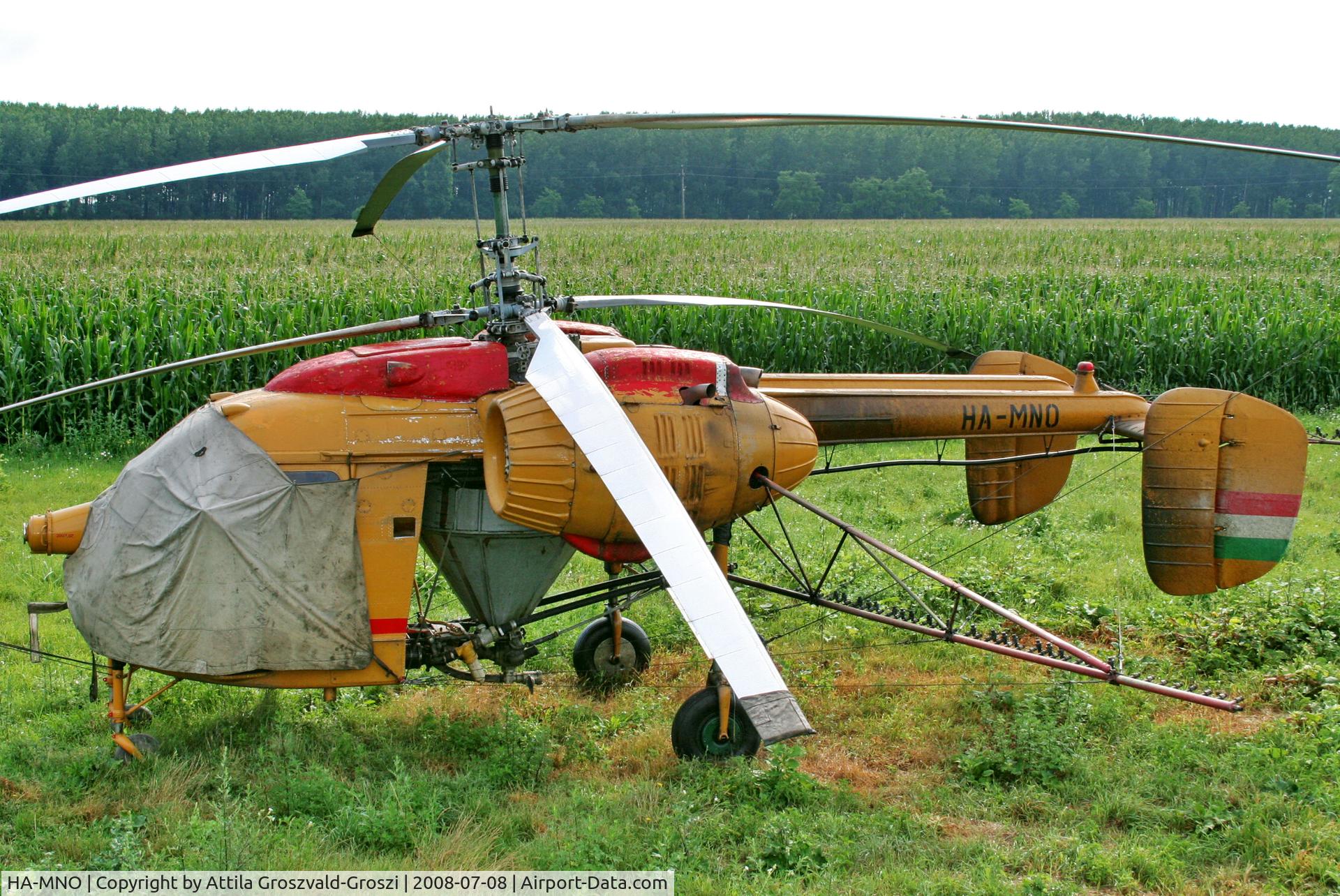 HA-MNO, 1975 Kamov Ka-26 Hoodlum C/N 7505205, Pápa-Pálháza agricultural airport and take-off field
