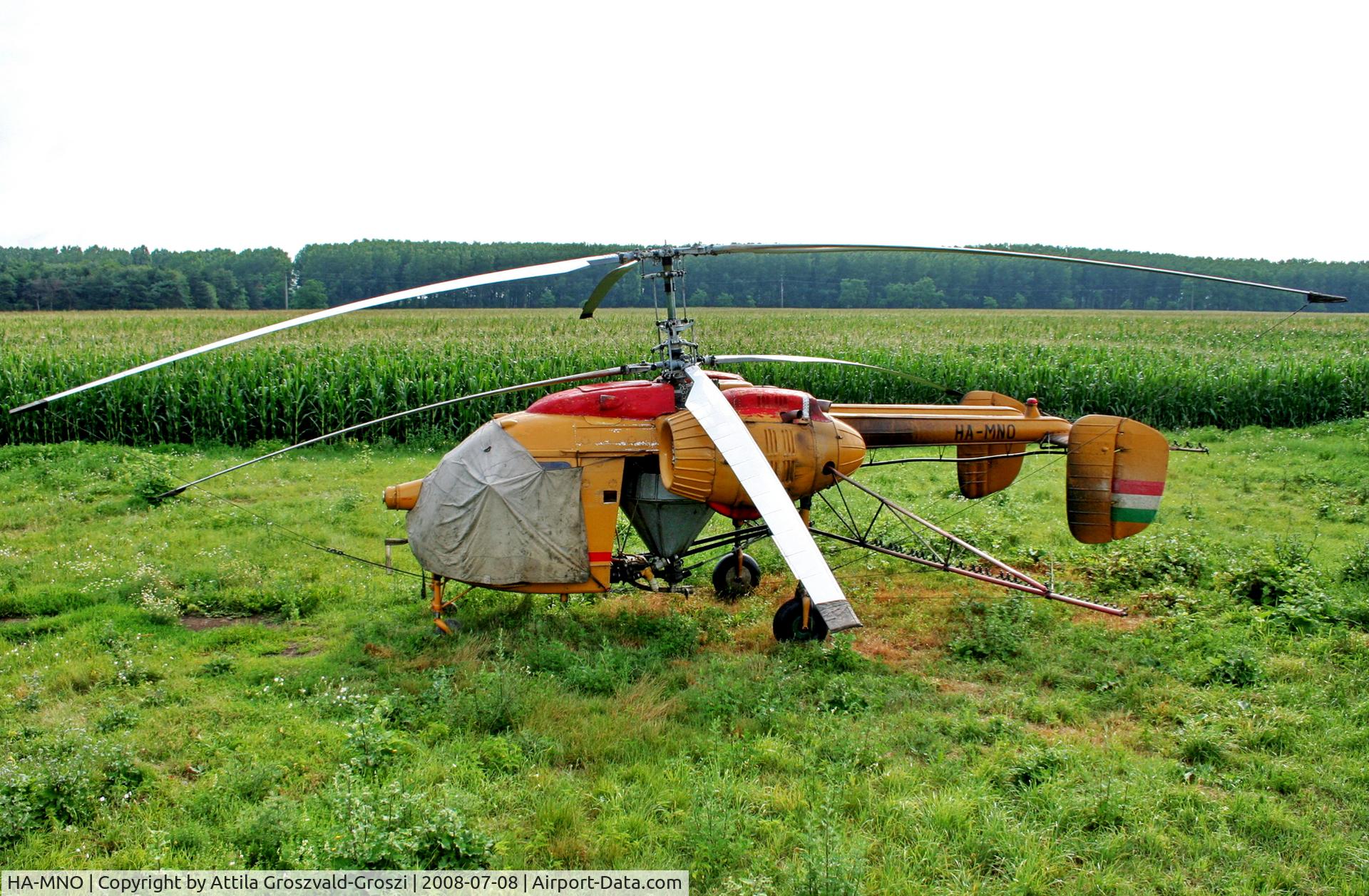 HA-MNO, 1975 Kamov Ka-26 Hoodlum C/N 7505205, Pápa-Pálháza agricultural airport and take-off field