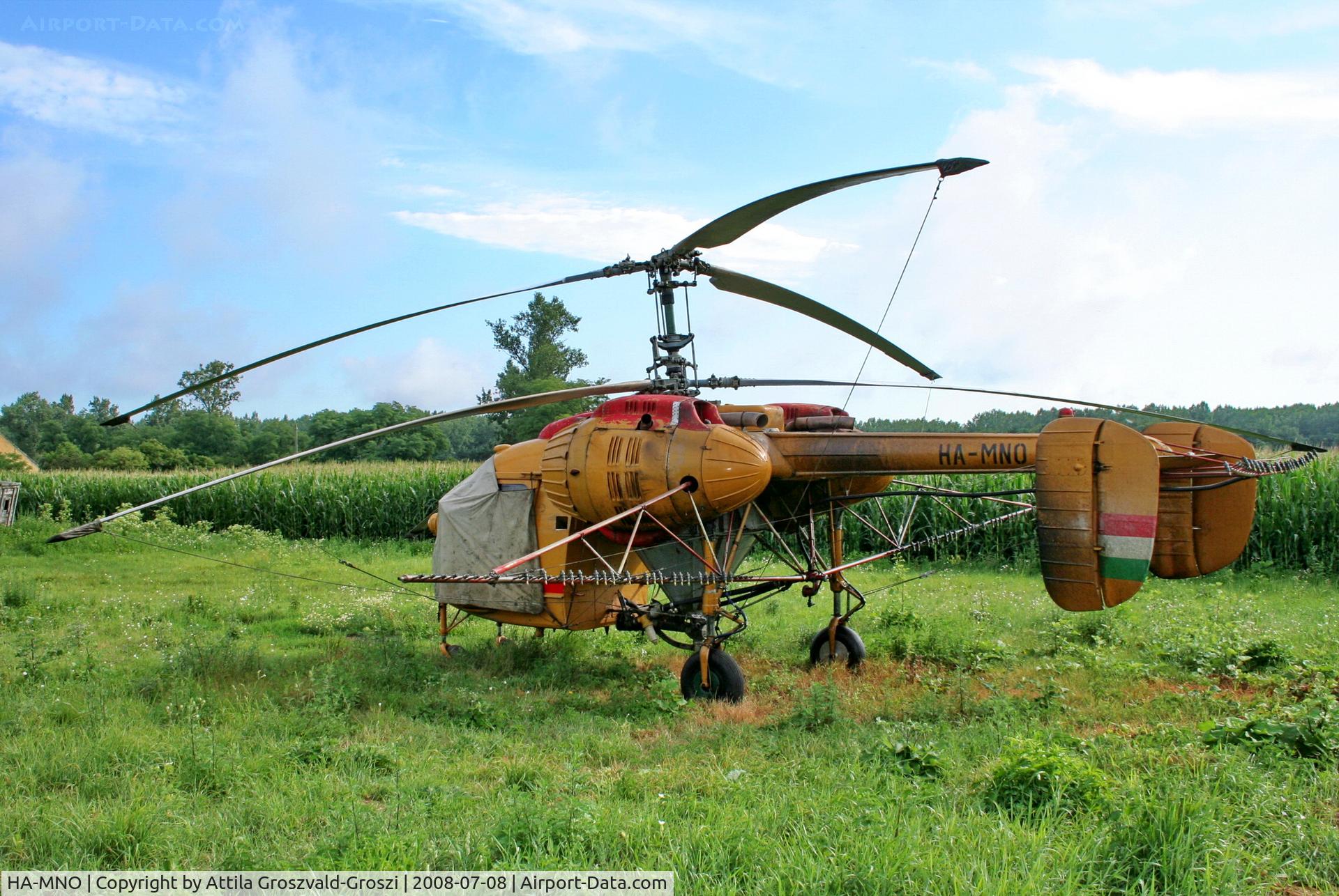 HA-MNO, 1975 Kamov Ka-26 Hoodlum C/N 7505205, Pápa-Pálháza agricultural airport and take-off field