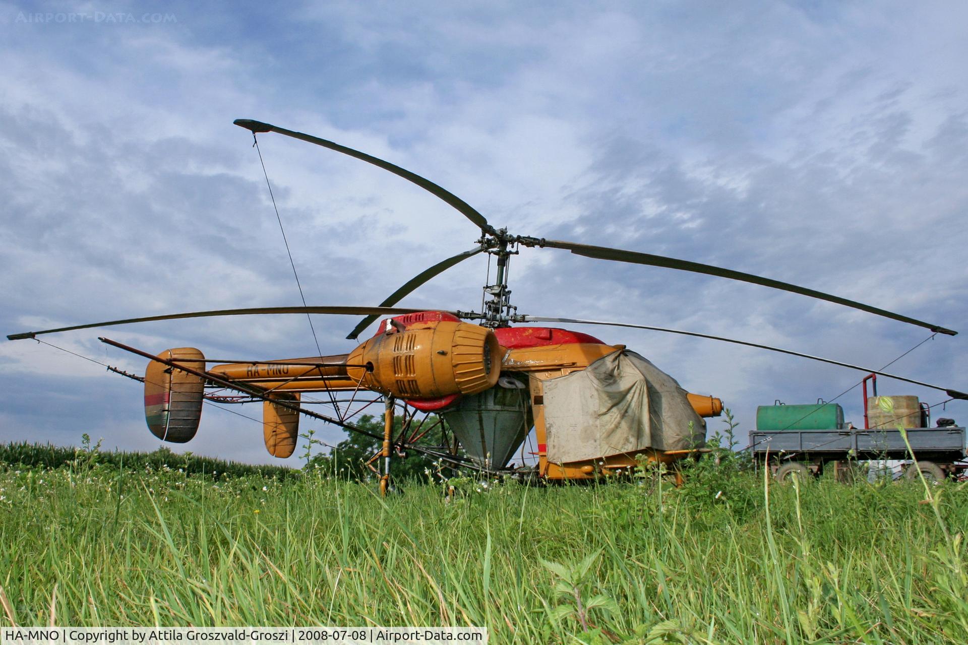 HA-MNO, 1975 Kamov Ka-26 Hoodlum C/N 7505205, Pápa-Pálháza agricultural airport and take-off field