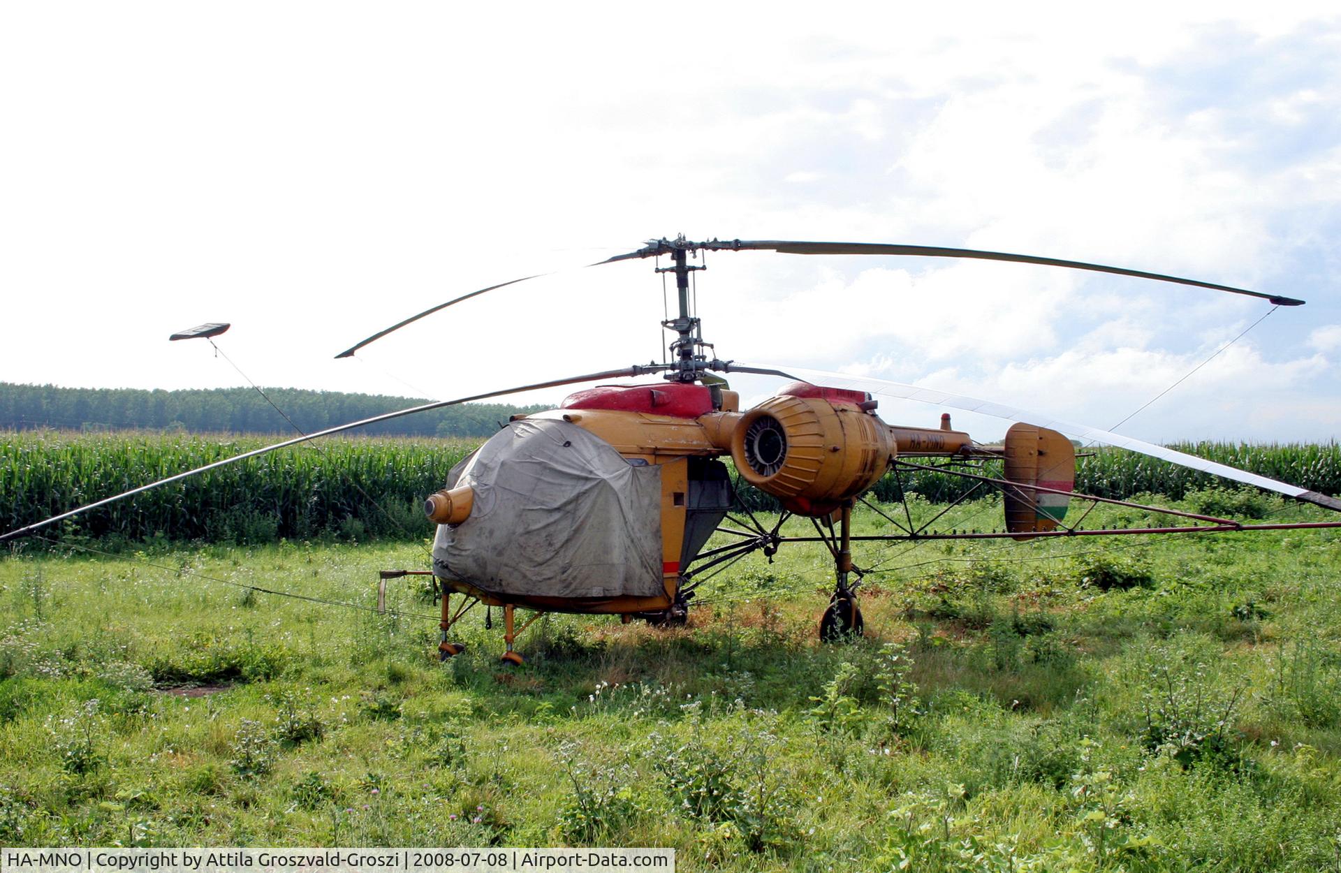 HA-MNO, 1975 Kamov Ka-26 Hoodlum C/N 7505205, Pápa-Pálháza agricultural airport and take-off field