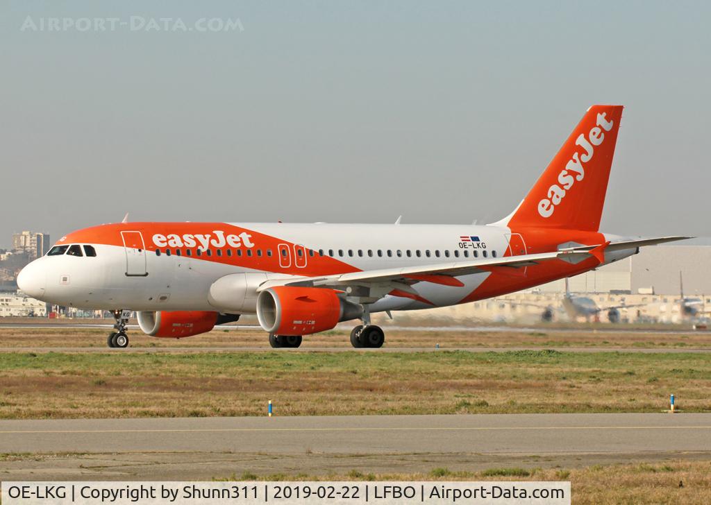 OE-LKG, 2010 Airbus A319-111 C/N 4313, Taxiing holding point rwy 32R for departure...