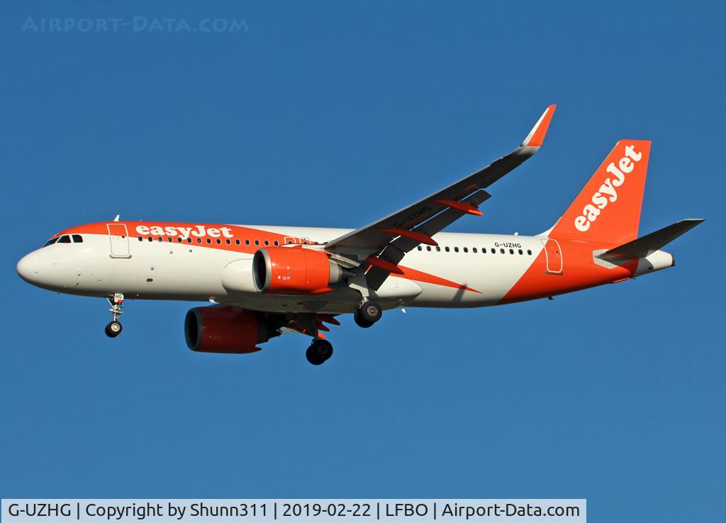 G-UZHG, 2018 Airbus A320-251N C/N 8243, Landing rwy 32L