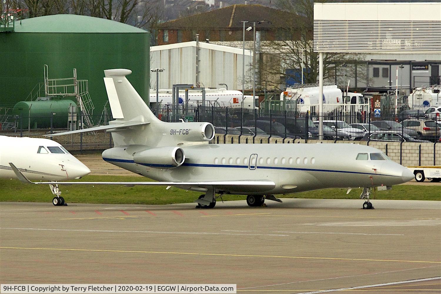 9H-FCB, 2008 Dassault Falcon 7X C/N 034, At Luton