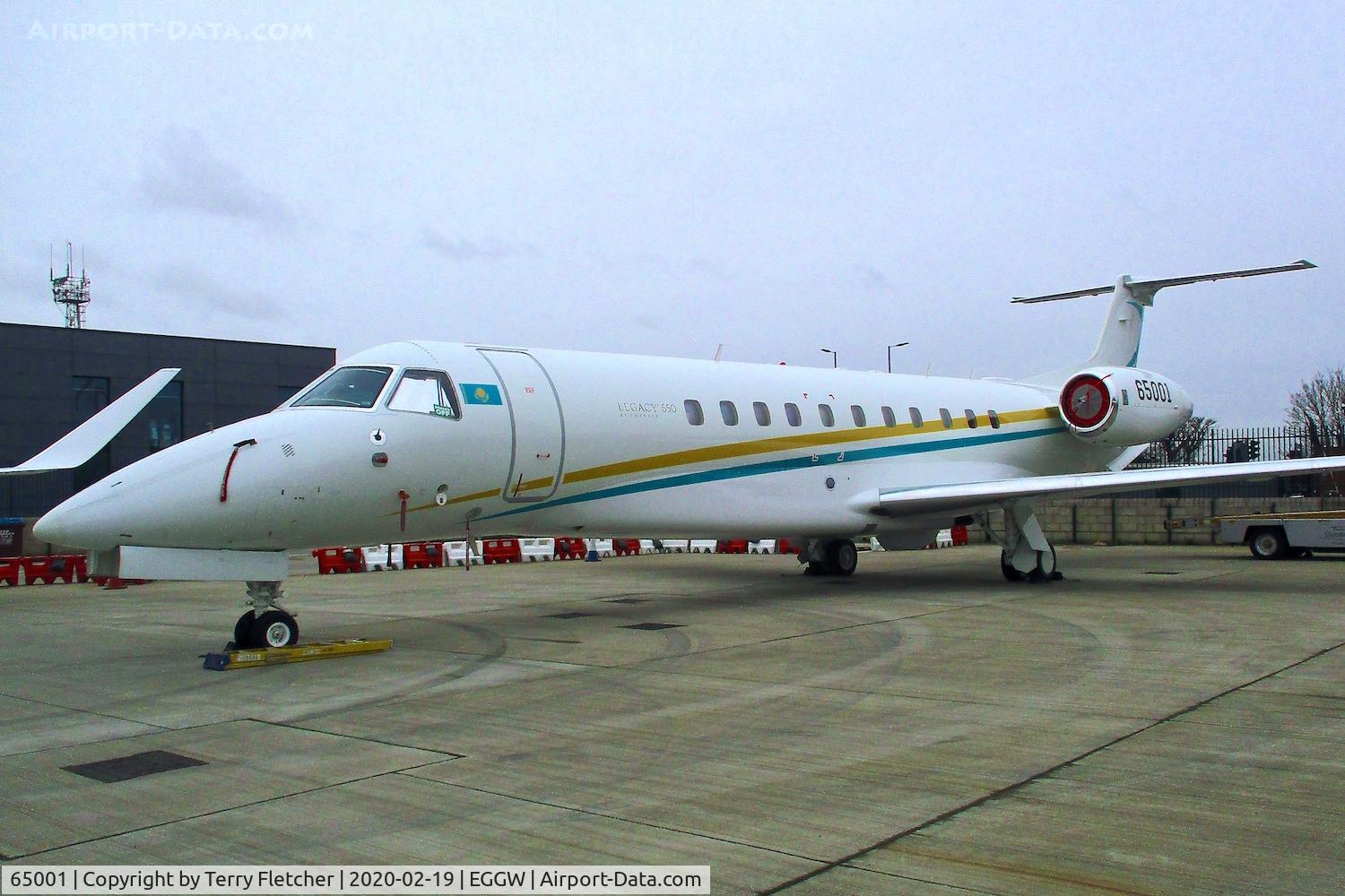 65001, 2012 Embraer EMB-135BJ Legacy 650 C/N 14501146, Kazakhstan Air Force Embraer Legacy at Luton
