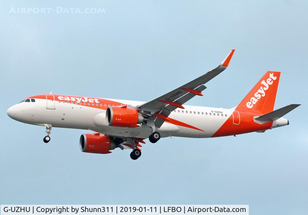 G-UZHU, 2018 Airbus A320-251N C/N 8681, Landing rwy 32L