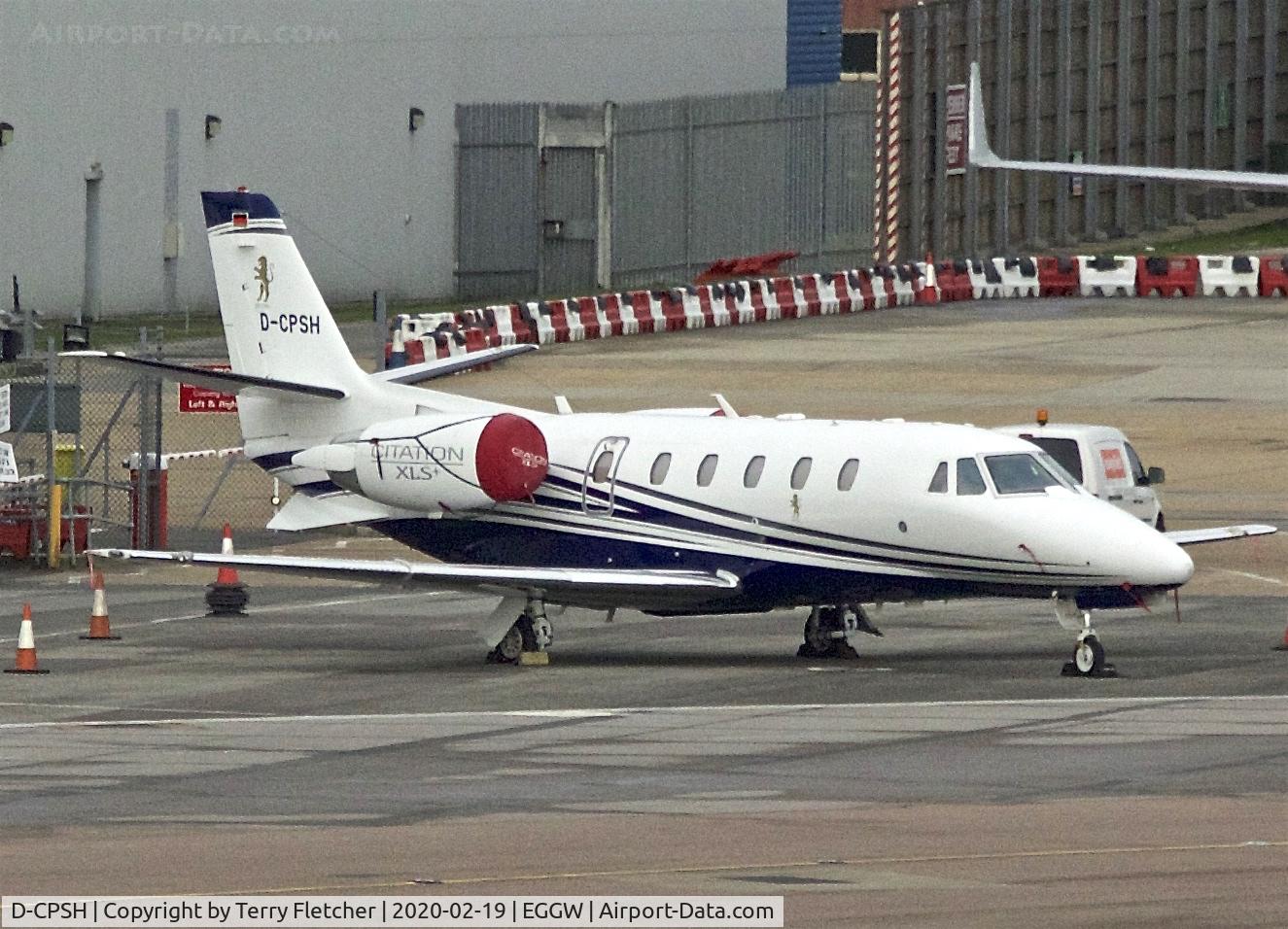 D-CPSH, 2016 Cessna 560 Citation Excel C/N 560-6221, At Luton