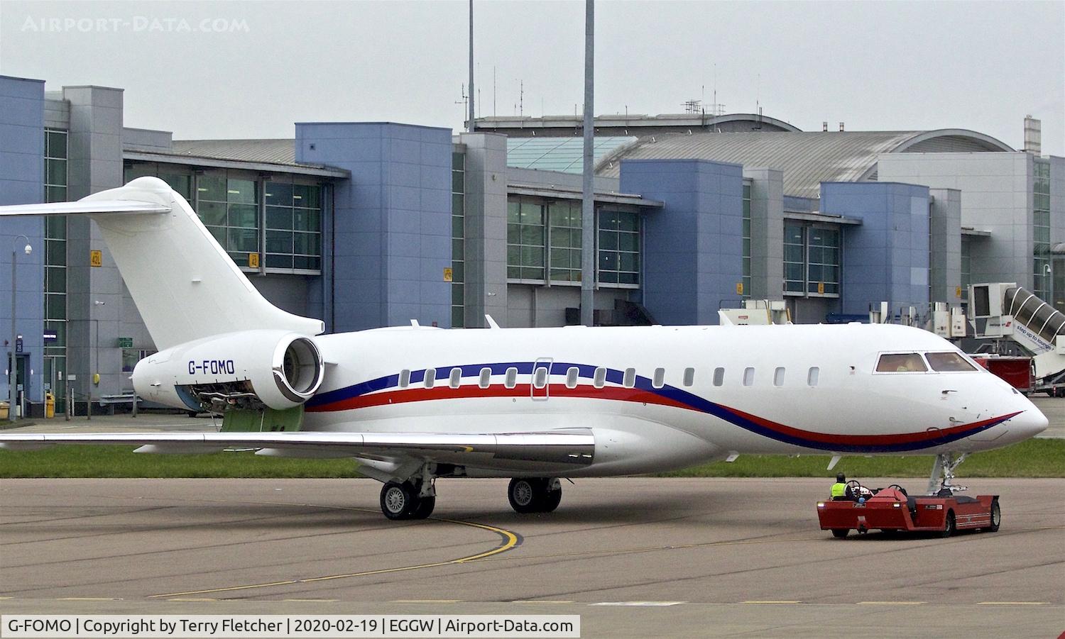 G-FOMO, 2017 Bombardier BD-700-1A10 Global 6000 C/N 9797, At Luton
