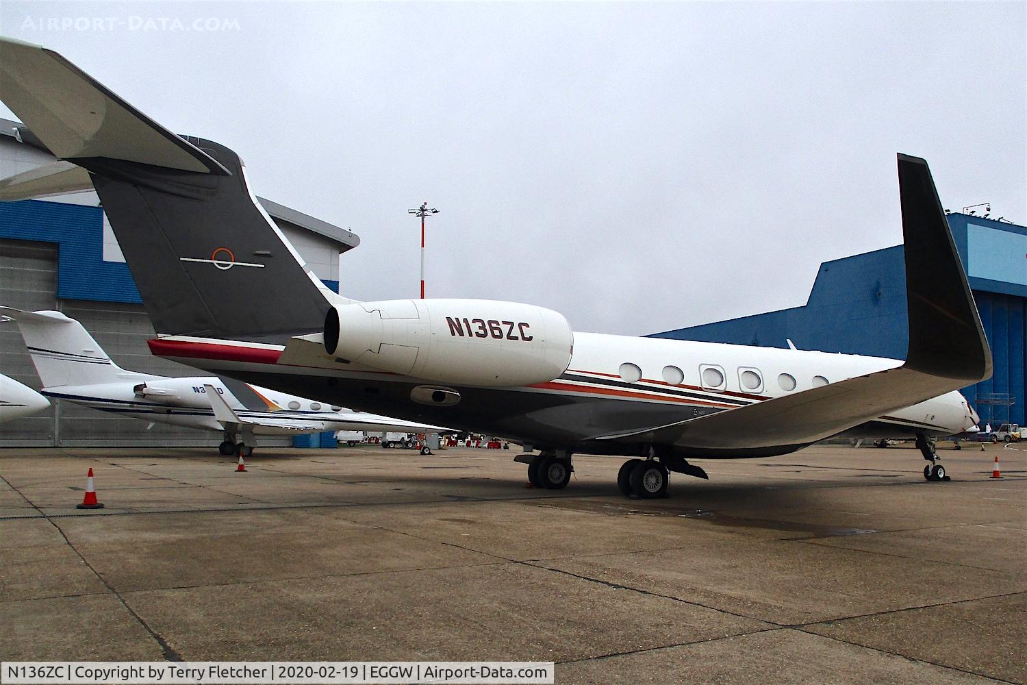 N136ZC, 2017 Gulfstream Aerospace G650 (G-VI) C/N 6274, At Luton