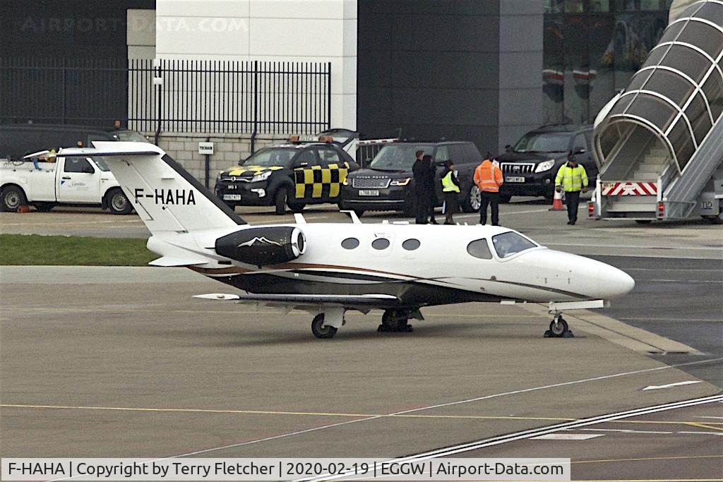 F-HAHA, 2012 Cessna 510 Citation Mustang Citation Mustang C/N 510-0405, At Luton