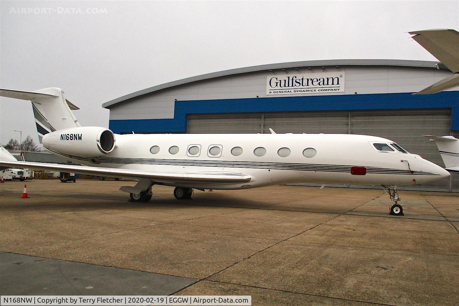 N168NW, 2016 Gulfstream G-VI (G650ER) C/N 6225, At Luton