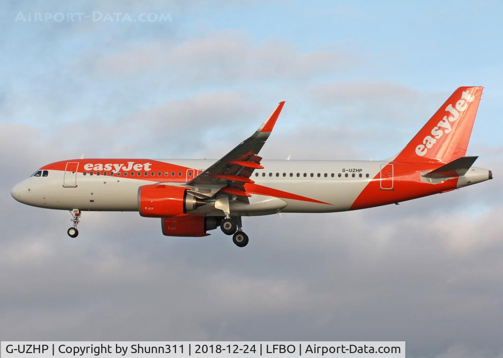 G-UZHP, 2018 Airbus A320-251N C/N 8433, Landing rwy 32R