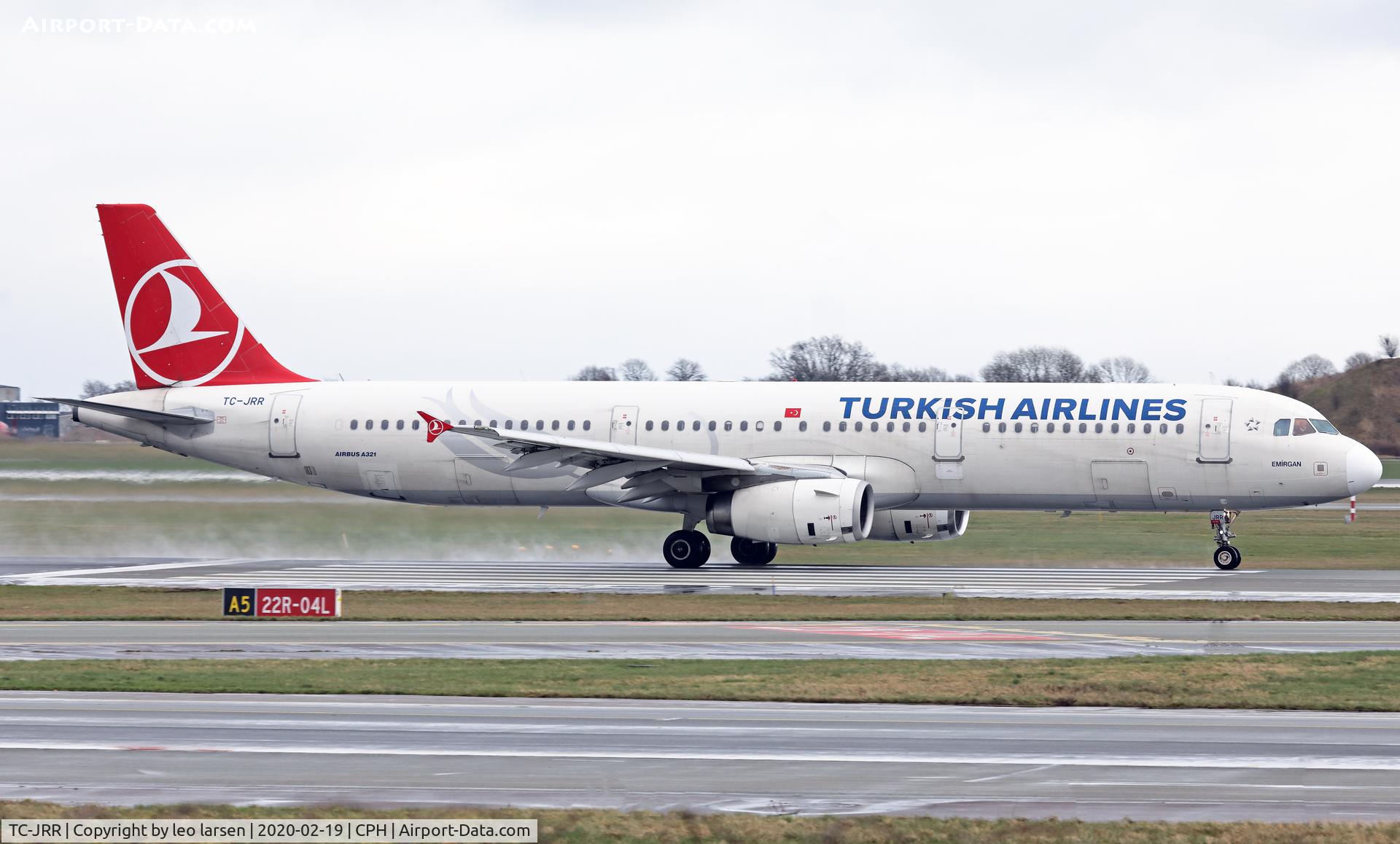 TC-JRR, 2011 Airbus A321-231 C/N 4706, Copenhagen 19.2.2020