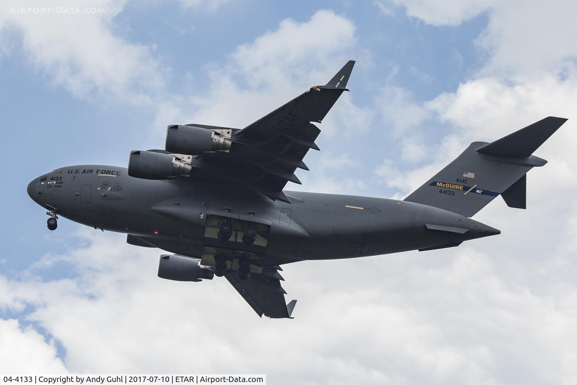 04-4133, 2004 Boeing C-17A Globemaster III C/N P-133, McGuire C-17