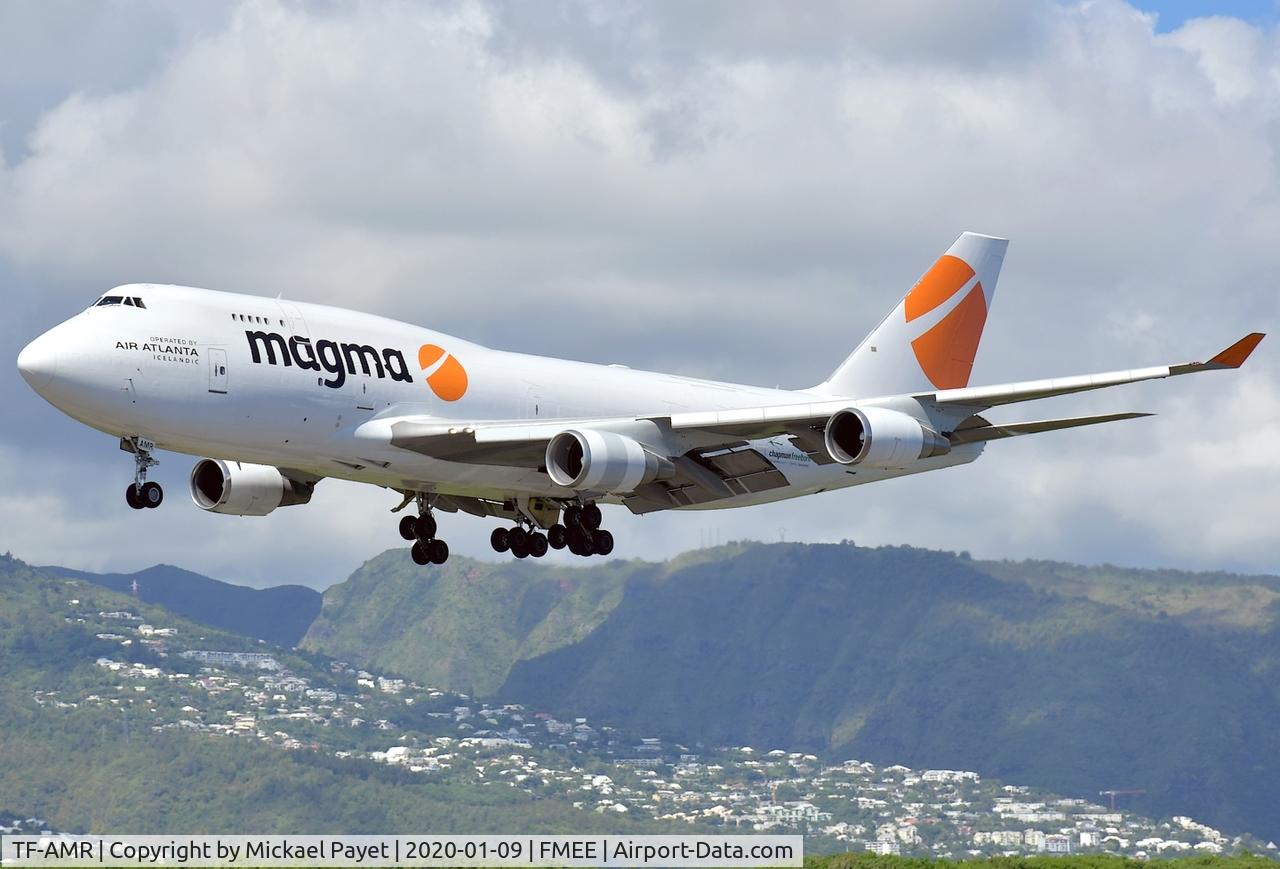 TF-AMR, 1994 Boeing 747-45E(BDSF) C/N 27898, Landing rwy 14
