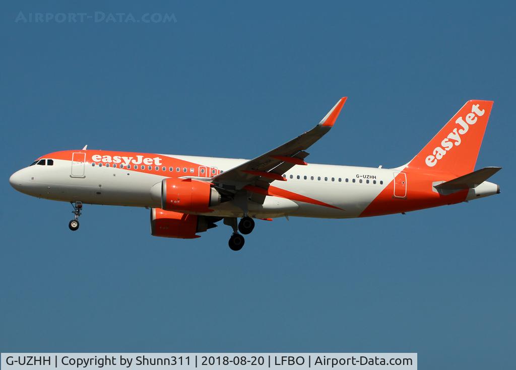 G-UZHH, 2018 Airbus A320-251N C/N 8268, Landing rwy 32L