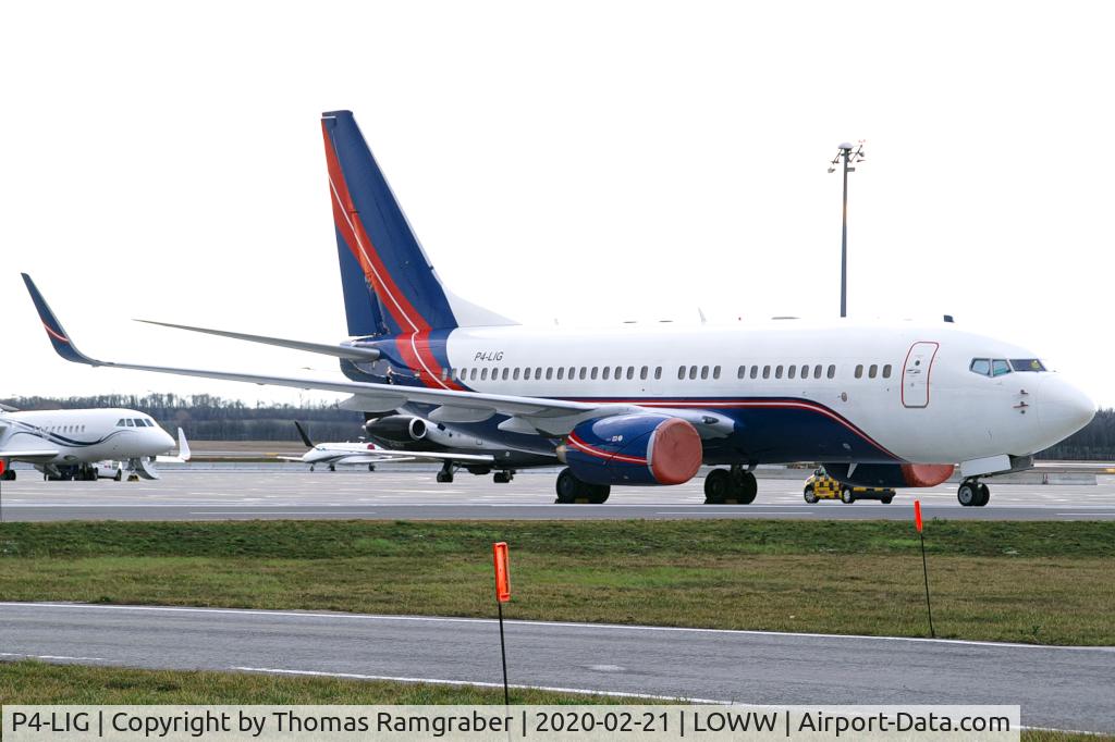 P4-LIG, 2008 Boeing 737-7JF C/N 37592, Petroff Air Boeing 737-700BBJ