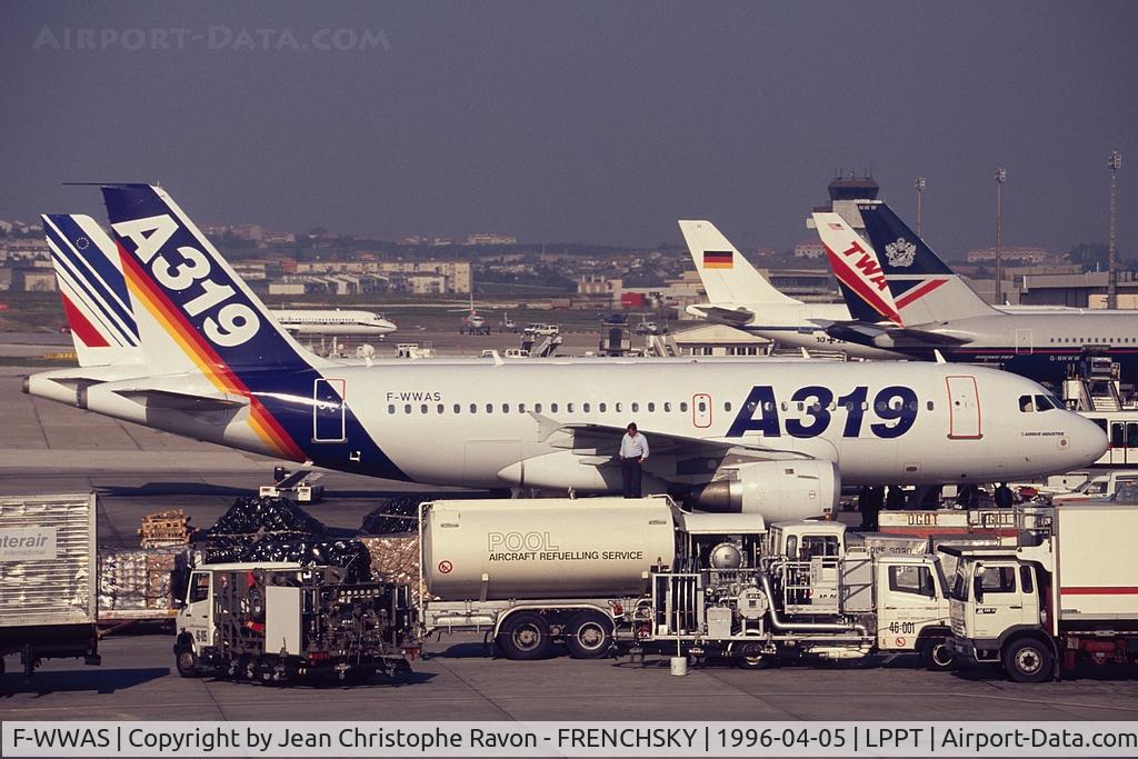 F-WWAS, 1997 Airbus A319-114 C/N 572, Airbus A-319-114 sn 572