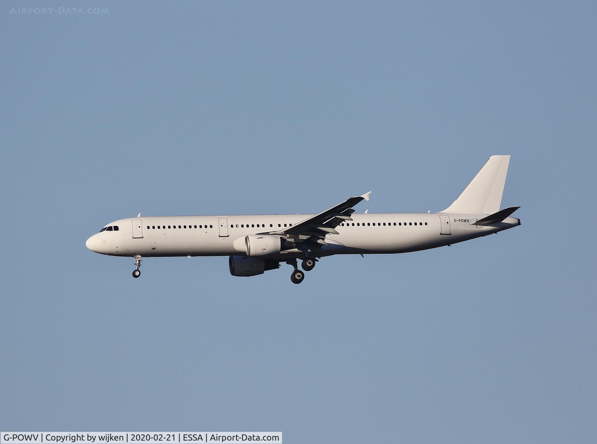 G-POWV, 2008 Airbus A321-211 C/N 3749, RWY 26