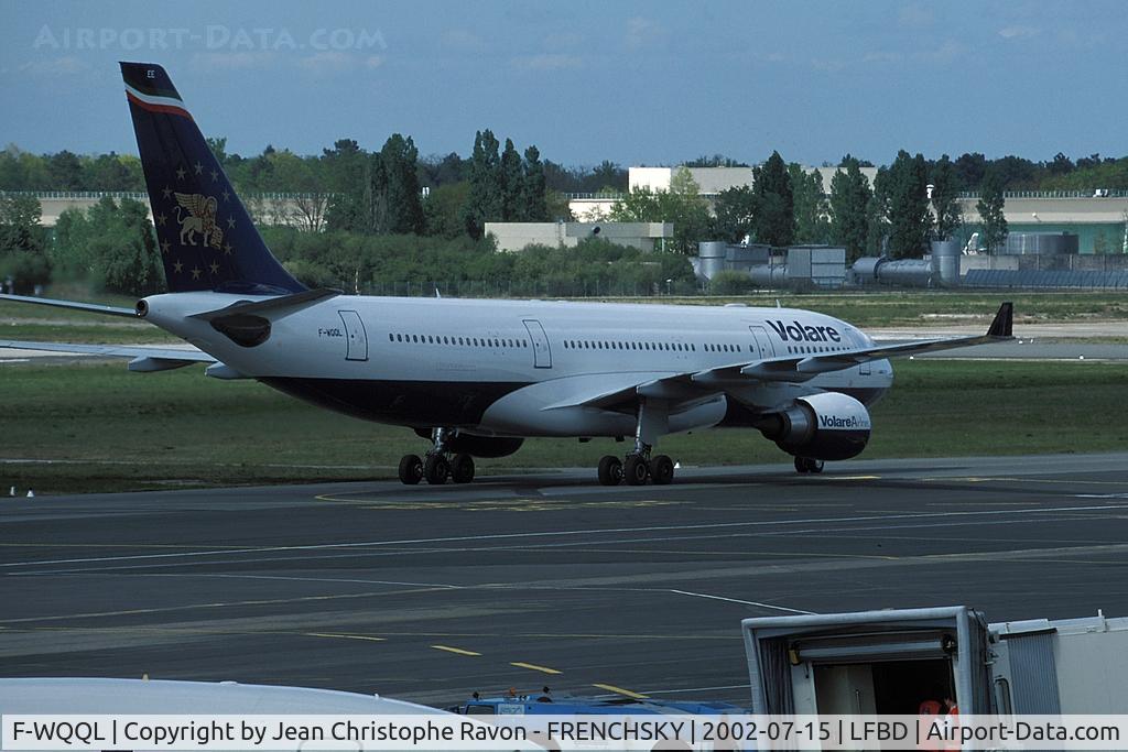 F-WQQL, 1999 Airbus A330-202 C/N 272, Volare Airlines (ILFC)