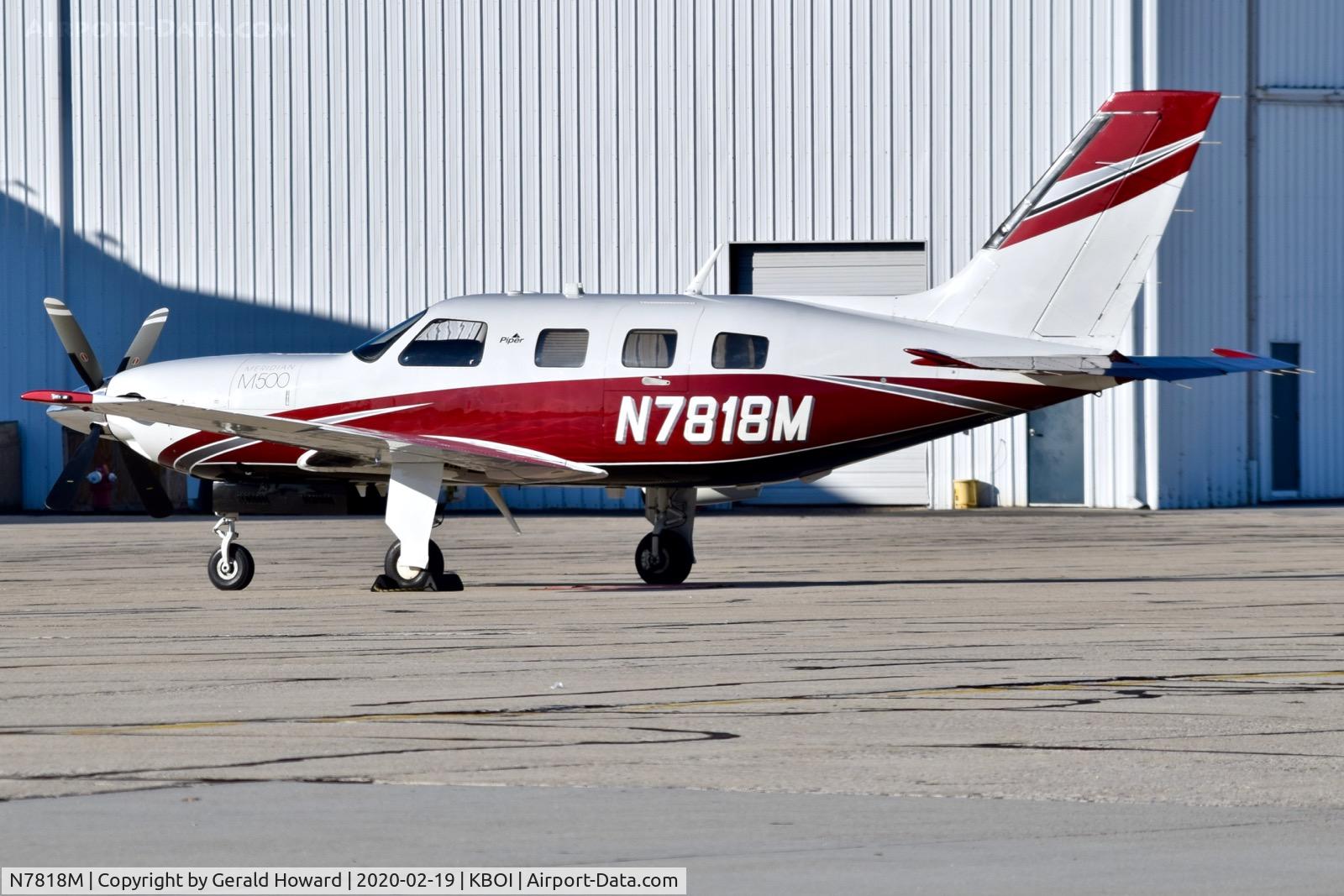 N7818M, 2015 Piper PA-46-500TP C/N 4697582, Parked on the south GA ramp.