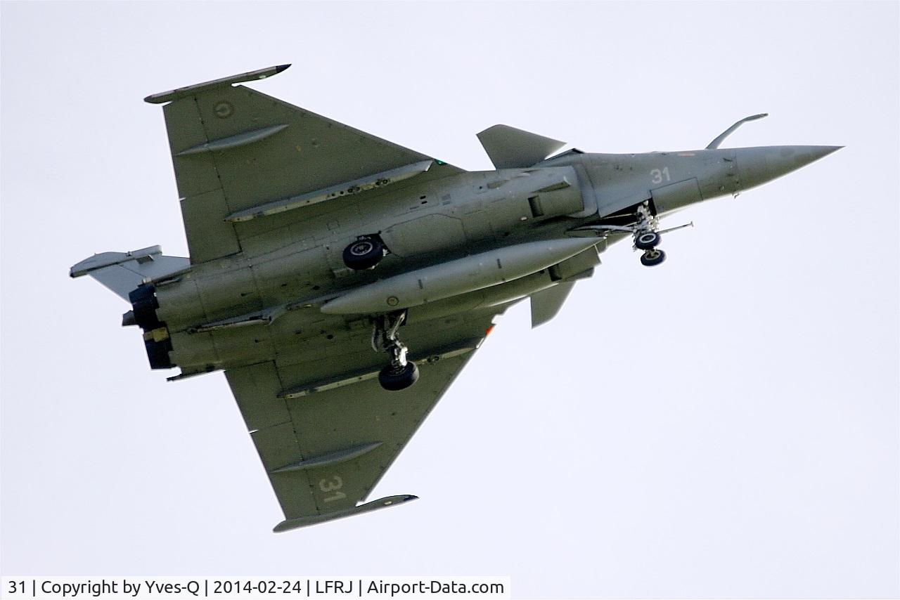 31, Dassault Rafale M C/N 31, Dassault Rafale M, Go arround rwy 08, Landivisiau naval air base (LFRJ)