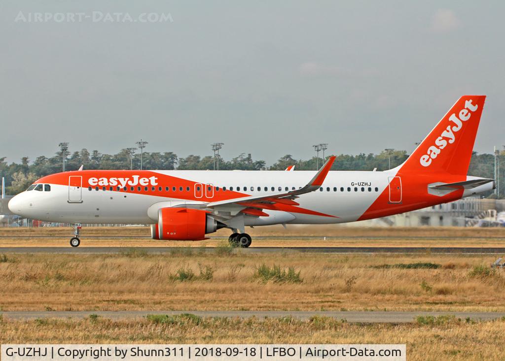 G-UZHJ, 2018 Airbus A320-251N C/N 8338, Ready for departure from rwy 14L