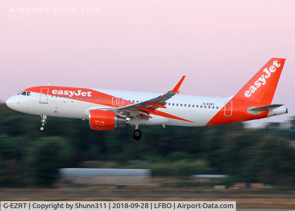 G-EZRT, 2018 Airbus A320-214 C/N 8162, Landing rwy 14R