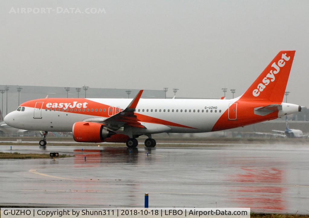 G-UZHO, 2018 Airbus A320-251N C/N 8411, Ready for take off from rwy 14L