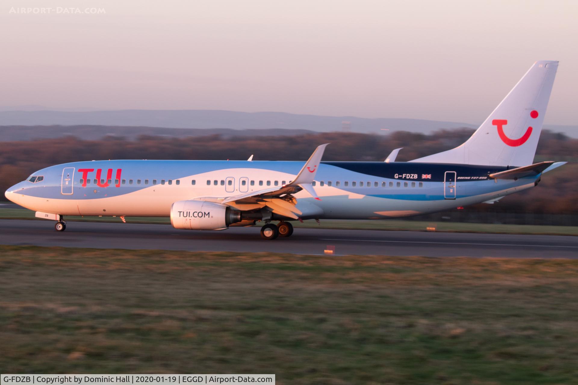 G-FDZB, 2007 Boeing 737-8K5 C/N 35131, BRS 19/01/20