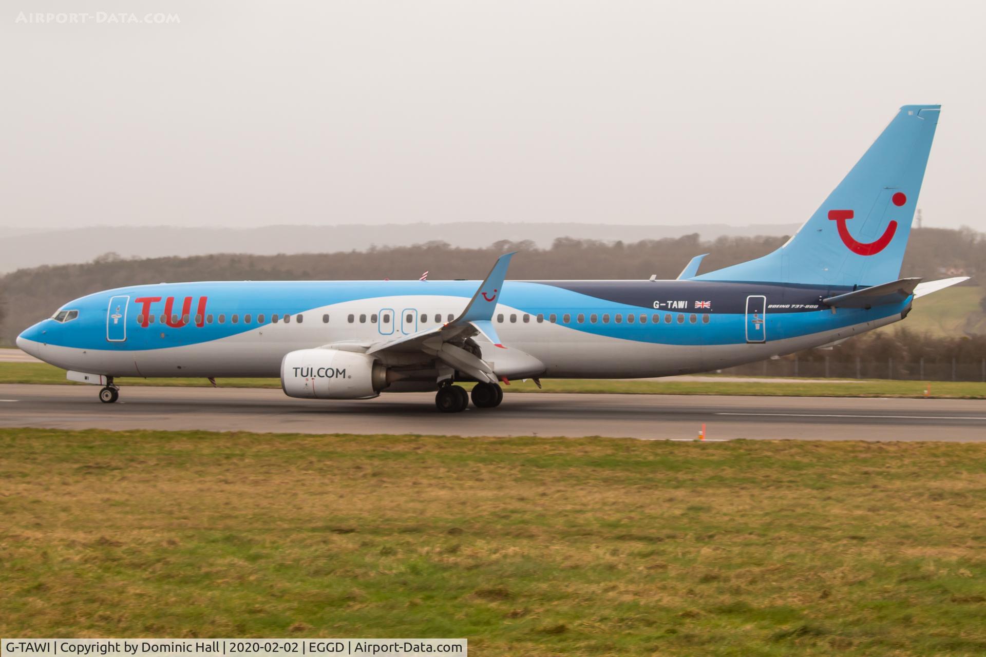 G-TAWI, 2012 Boeing 737-8K5 C/N 37267, BRS 02/02/20