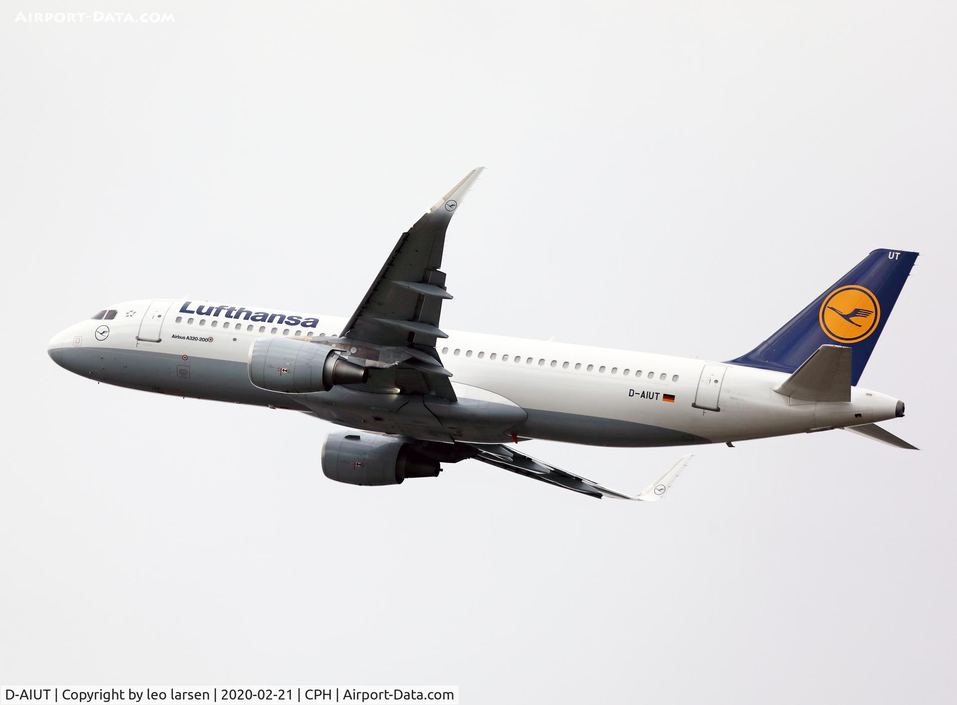 D-AIUT, 2016 Airbus A320-214 C/N 7115, Copenhagen 21.2.2020