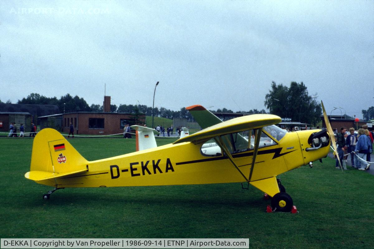 D-EKKA, 1941 Piper J3-C65 C/N 6298, Piper J3C-65 Cub at Hopsten Tag der Offenen Tür (Open Day) 1986