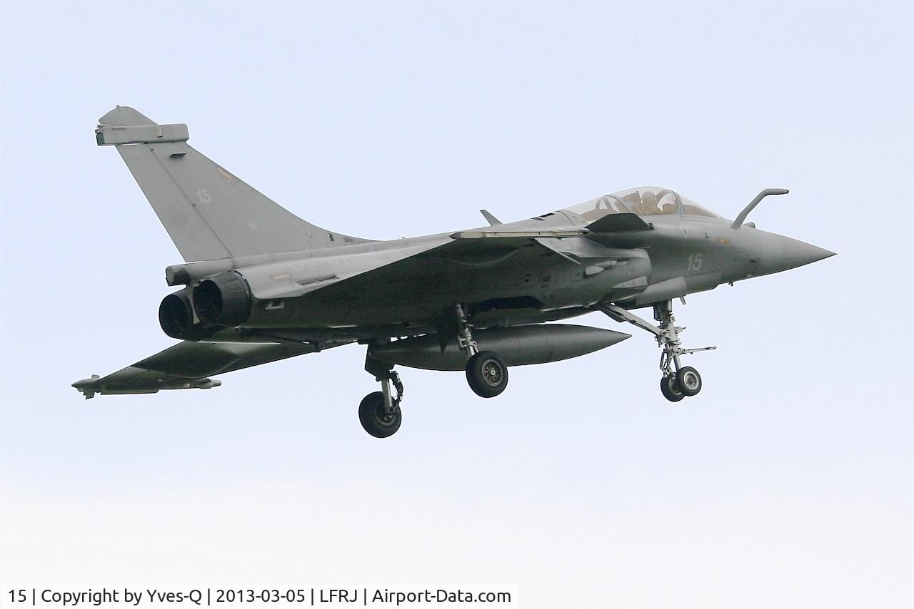 15, Dassault Rafale M C/N 15, Dassault Rafale M, On final rwy 08, Landivisiau Naval Air Base (LFRJ)
