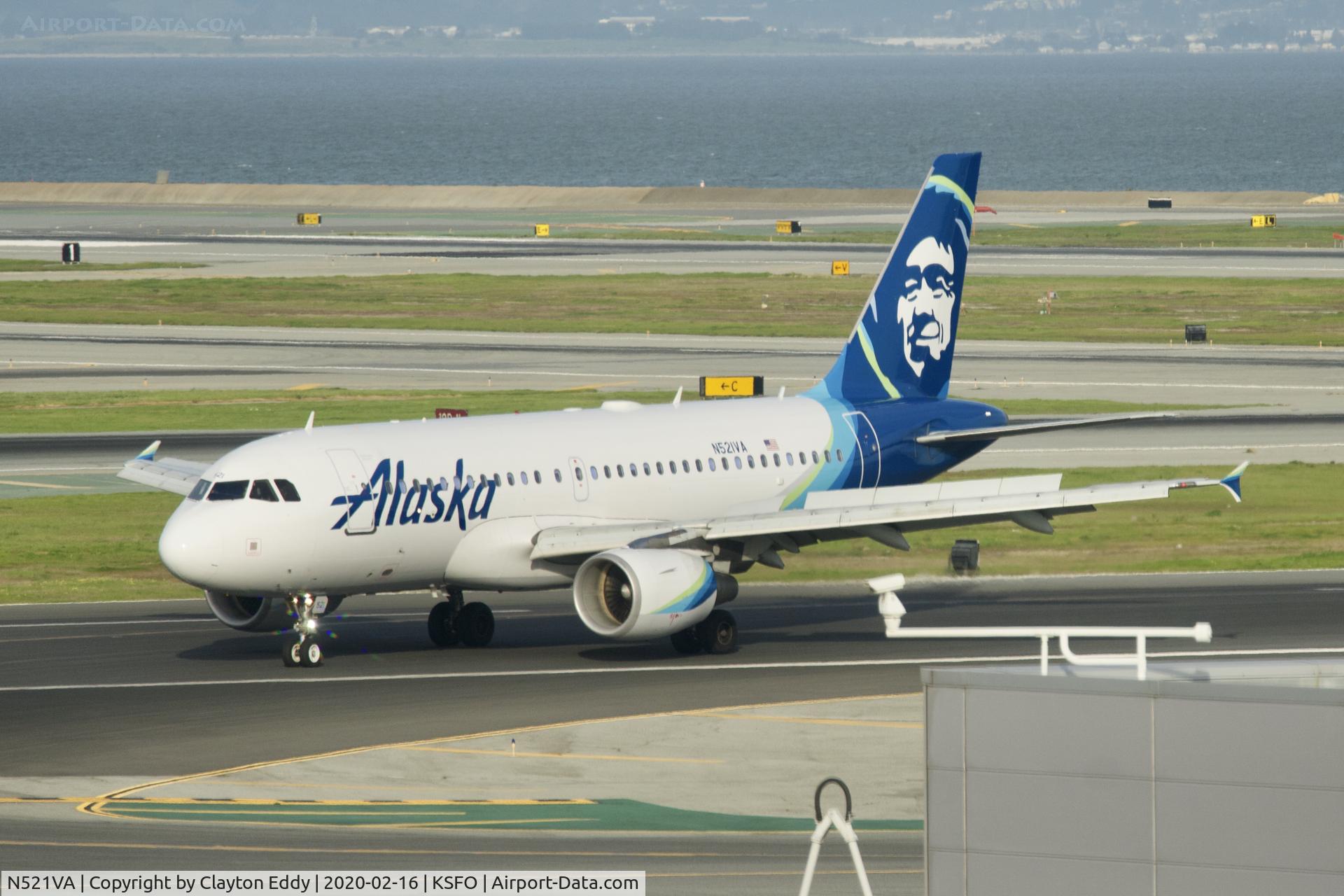 N521VA, 2006 Airbus A319-112 C/N 2773, Sky Terrace SFO 2020.