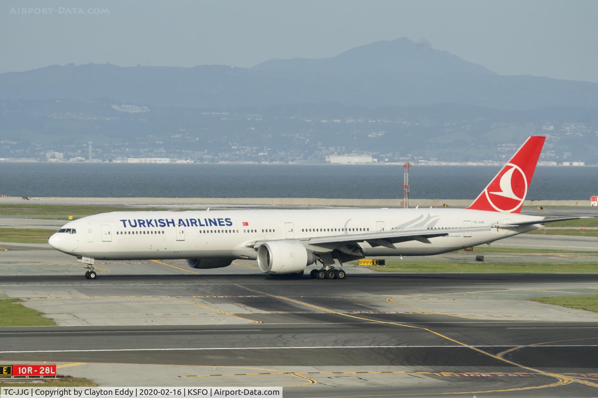 TC-JJG, 2010 Boeing 777-300/ER C/N 40791, Sky Terrace SFO 2020.