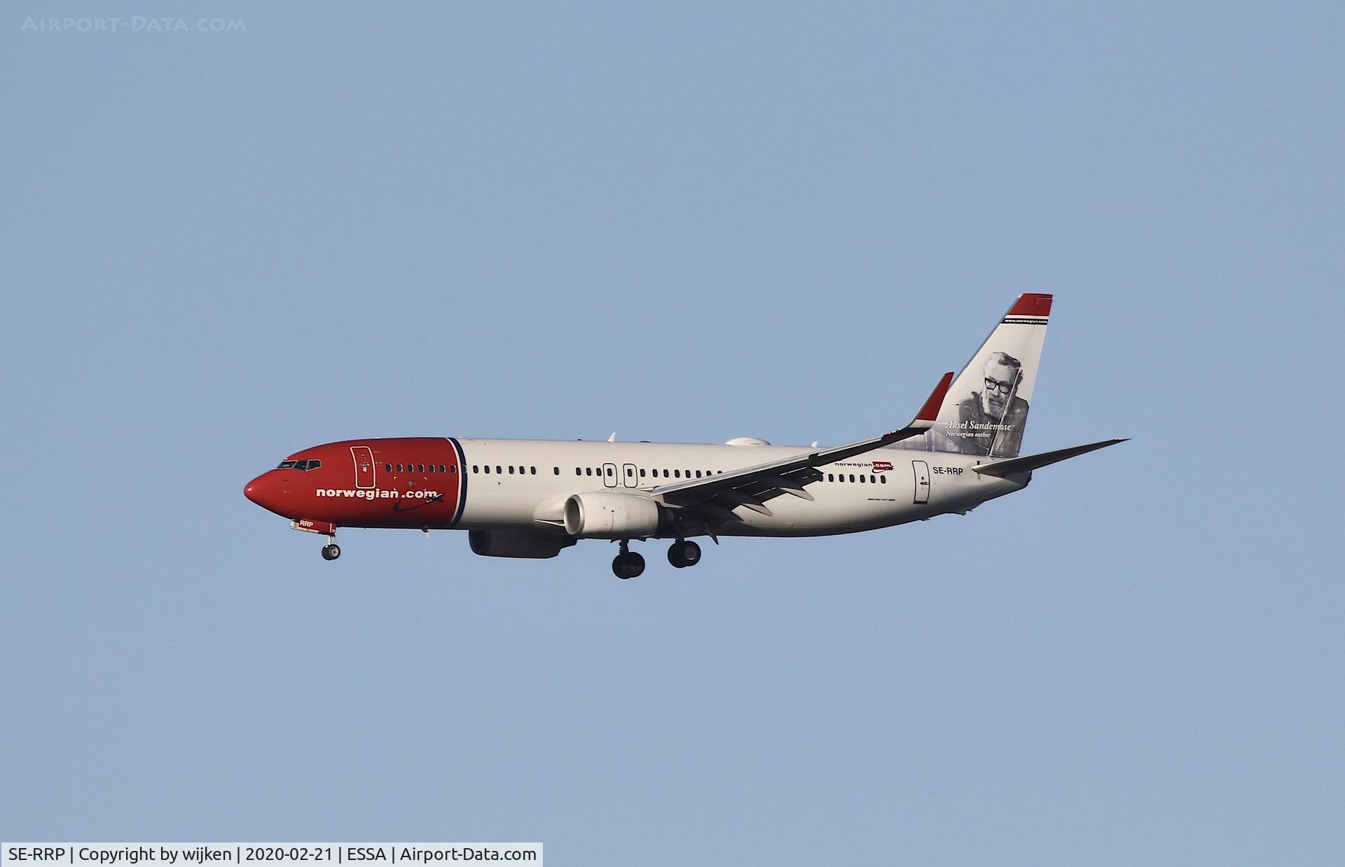 SE-RRP, 2011 Boeing 737-8JP C/N 39047, RWY 26